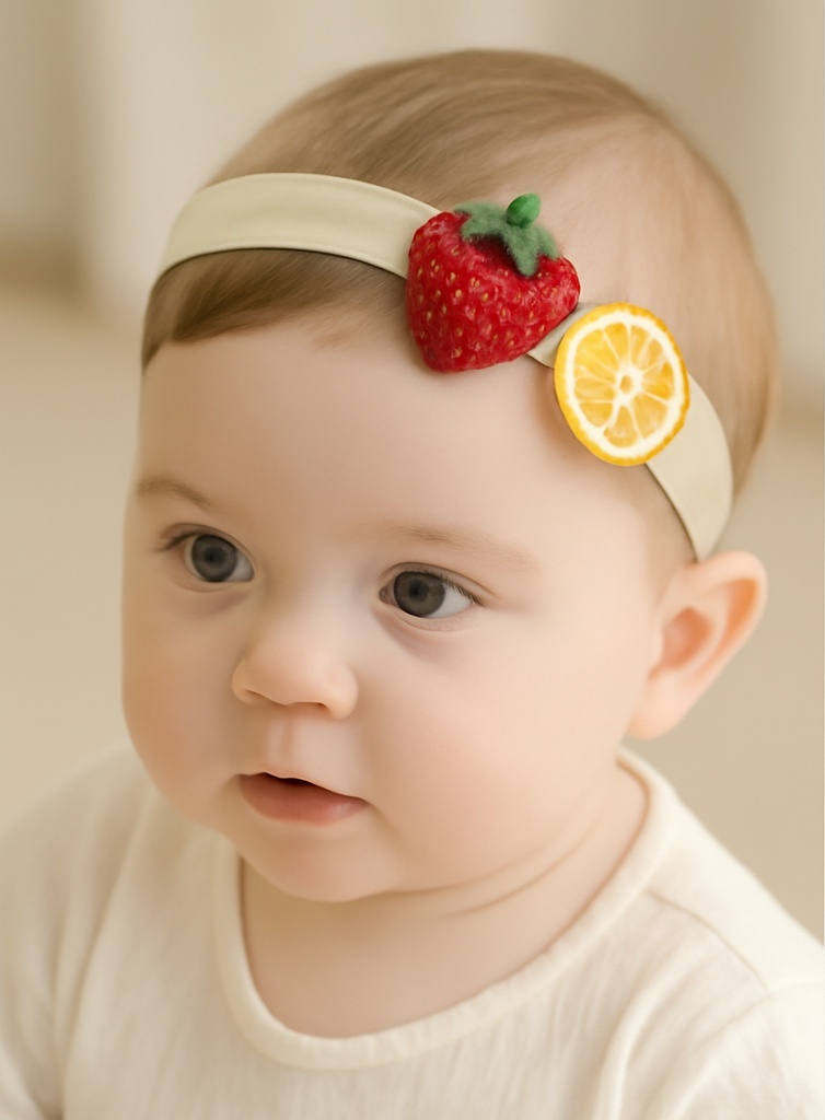 Strawberry Lemon Baby Headband